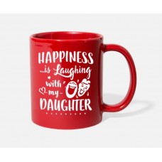 Happy Daughter Gift Red Mugs